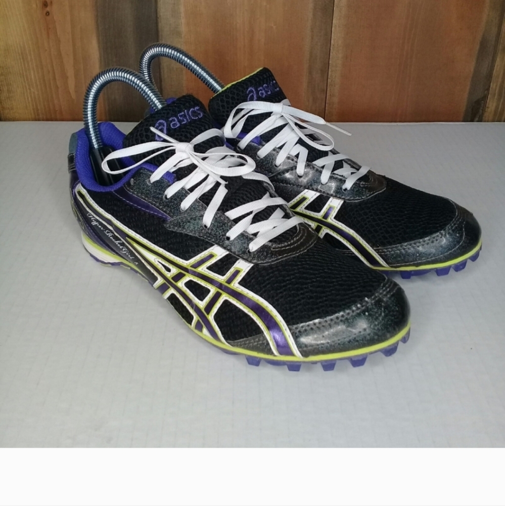 Asics Hyper Rocket Girl 5 Gray Purple Running Spikes Sz 7